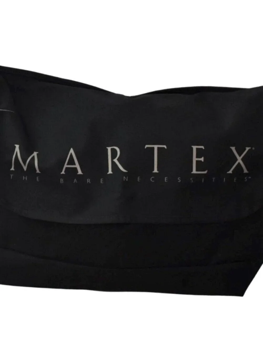 Martex Messenger Bag Black Coated Canvas Work Travel School Minimalist Gorpcore